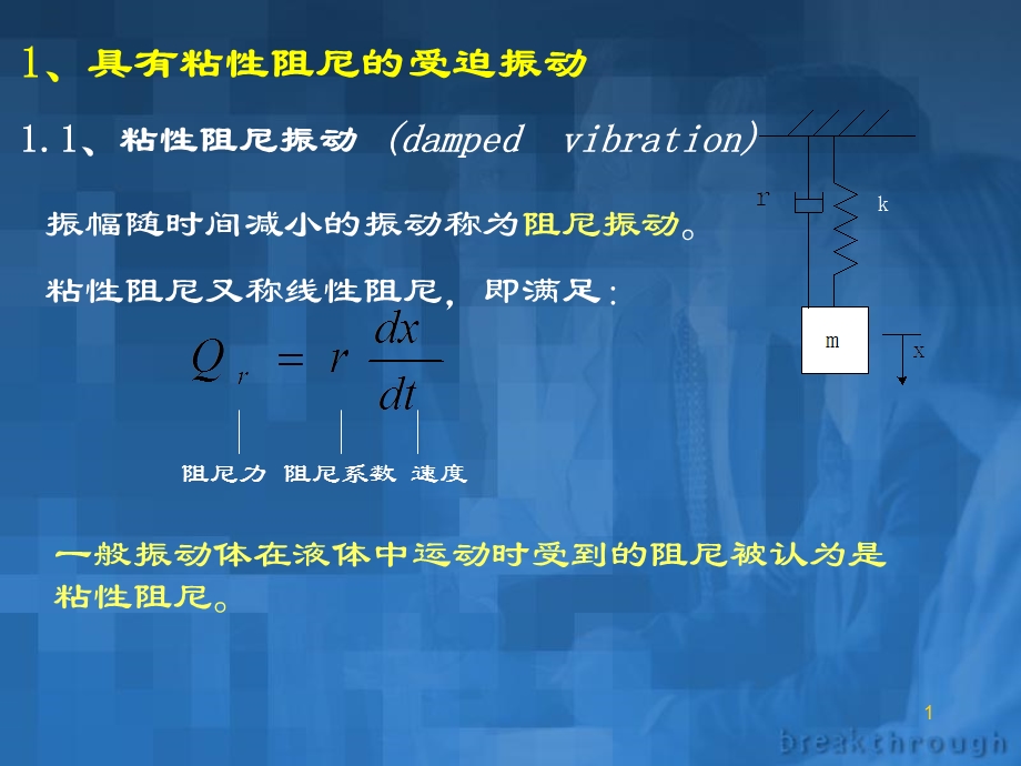 机械振动(粘性阻尼).ppt_第1页