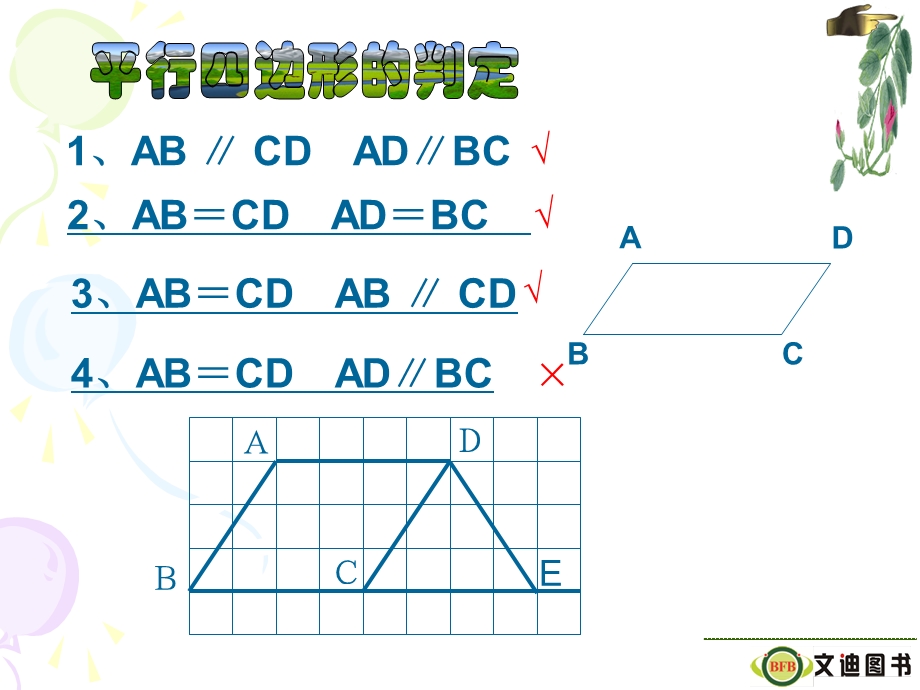 平行四边形的判定定理.ppt_第3页