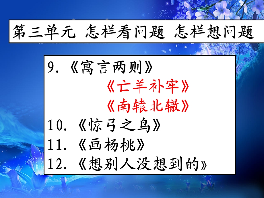 小学语文三年级下册第三单元复习.ppt_第1页