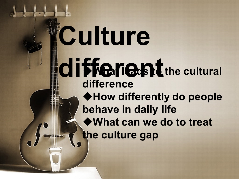 文化差异(英语)culturedifferent.ppt_第1页