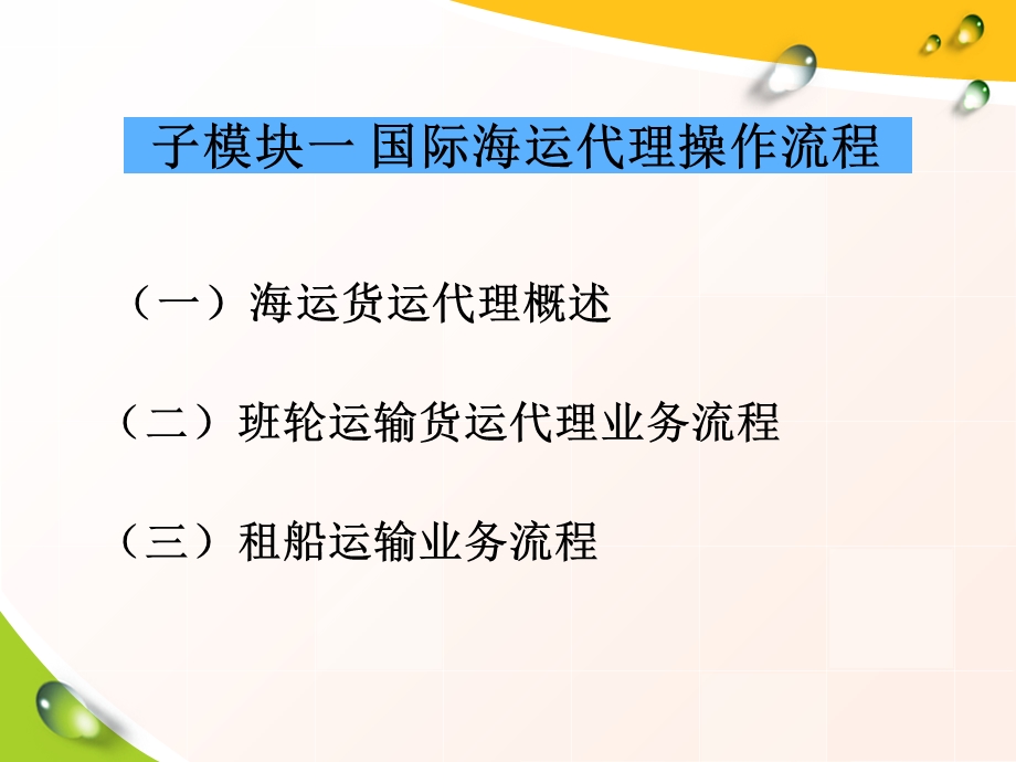 模块二国际海运代理实务.ppt_第3页