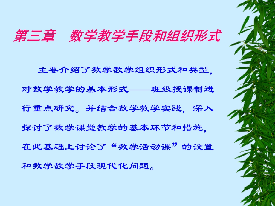 数学教学手段和组织形式.ppt_第1页