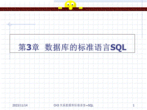 数据库的标准语言.ppt