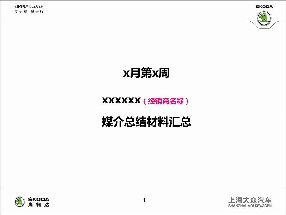 斯柯达媒介总结(模板).ppt_第1页