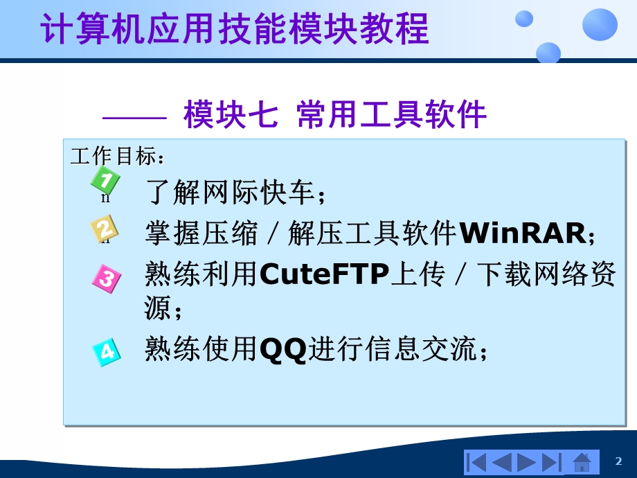 计算机应用技能模块教程模块常用工具软件.ppt_第2页