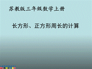 苏教版数学三年级上册《长方形正方形周长计算》课件.ppt