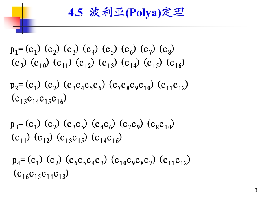 组合数学课件-第四章第三节波利亚Polya定理.ppt_第3页