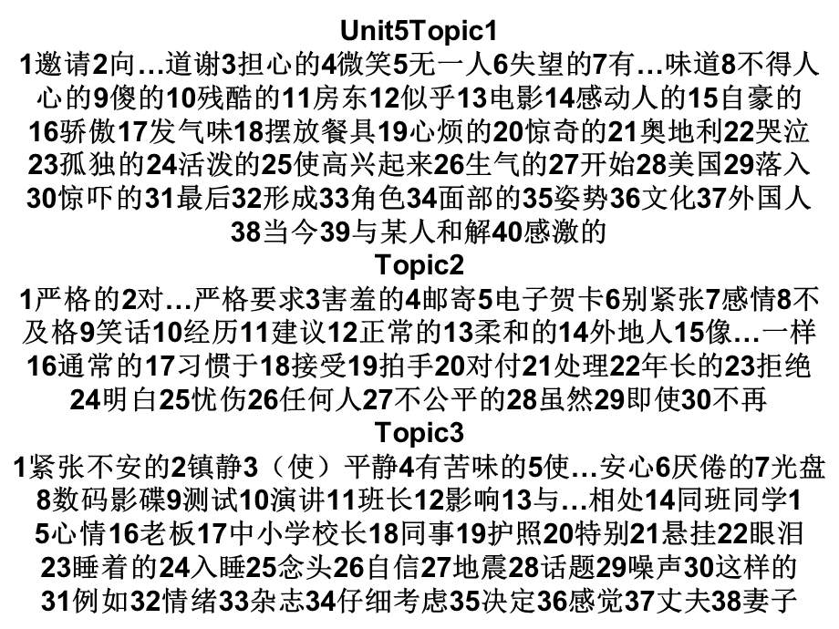 泉港博文中学仁爱版八年级下册单词课件.ppt_第1页