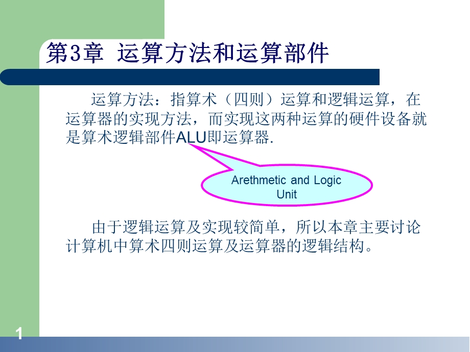 计算机组成原理第3章运算方法和运算部.ppt_第1页