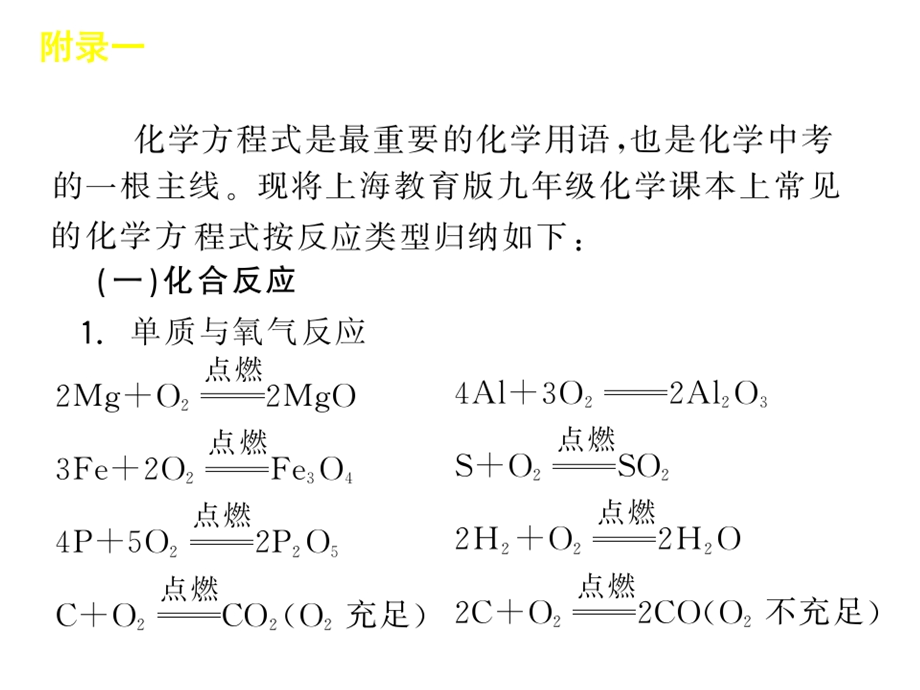 沪教版初三化学方程式(沪教版九年级).ppt_第2页