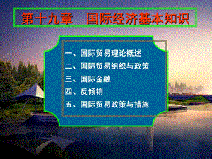 西方经济学宏观19国际经济的基本知识.ppt