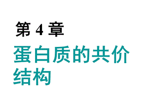 蛋白质的共价结构-教学用.ppt