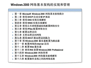 网络基本架构的实现和管理.ppt
