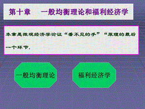 般均衡理论和福利经济学.ppt