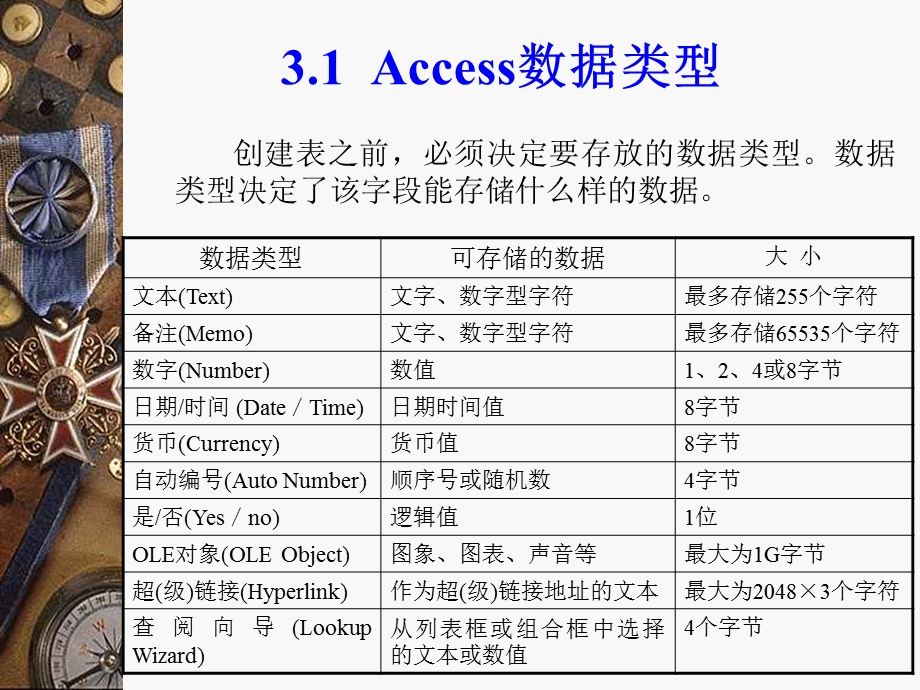 表的创建和字段属性.ppt_第2页