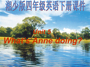 湘少版四年级英语下册Unit5What’sAnnedoing.ppt