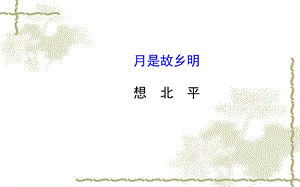 苏教版必修一《想北平》课件.ppt