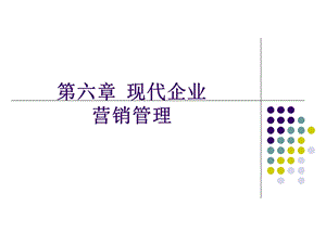 现代企业管理概论教学第六章.ppt