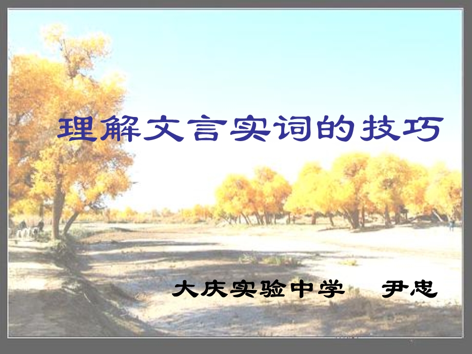 理解文言实词的技巧.ppt_第1页