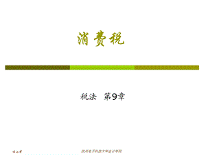 财政学第9章consumptiontax.ppt