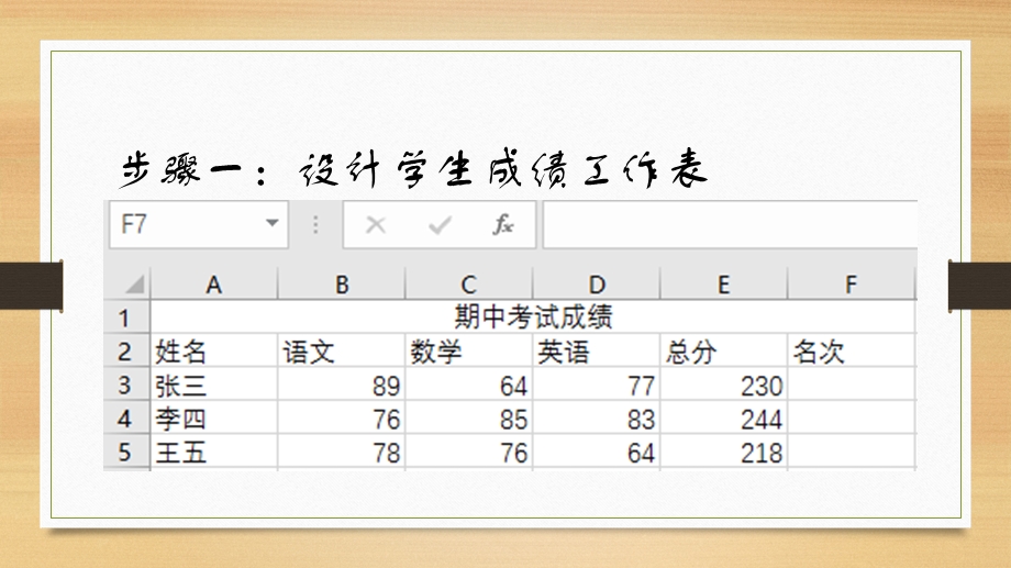 用Excel做总分排序处理.pptx_第2页