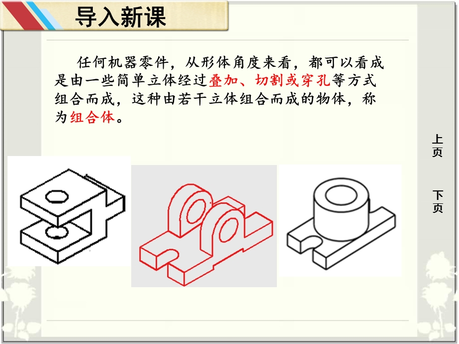 组合体的组合形式与表面连接关系.ppt_第3页