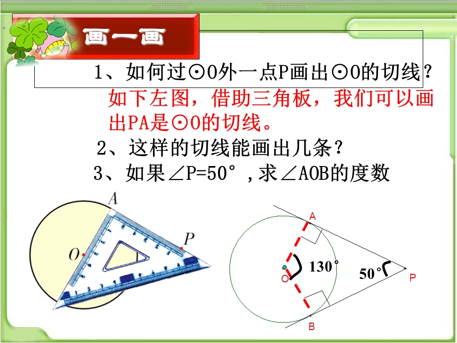 直线与圆的位置关系3(切线长定理).ppt_第2页