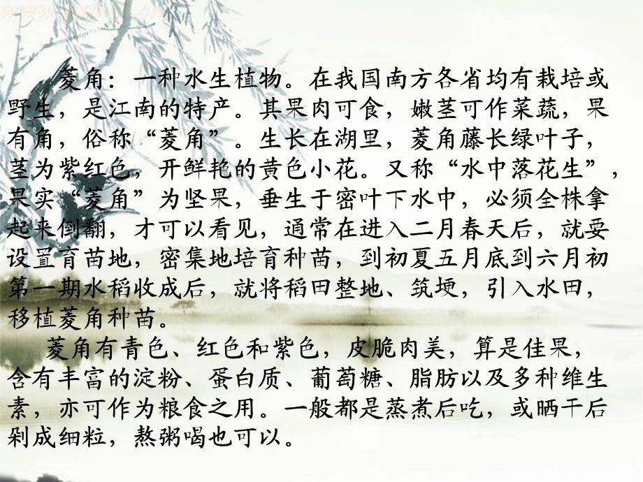 西师大版小学五年级语文下册第1课《故乡的“水墨画”课件》.ppt_第3页