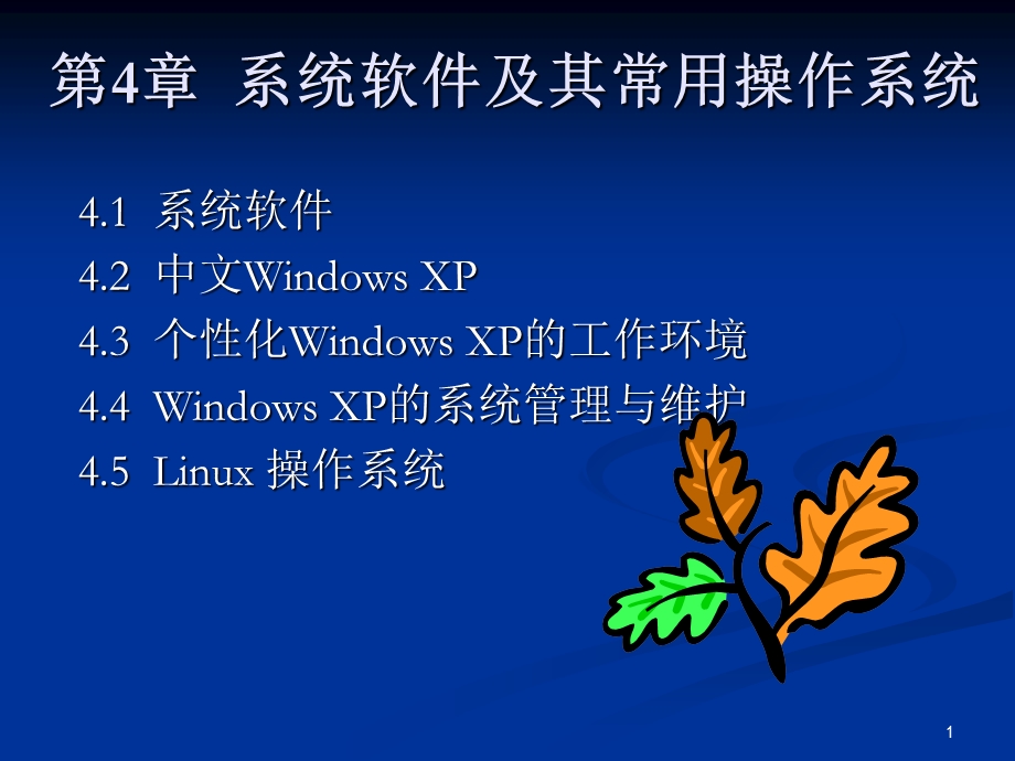 系统软件及其常用操作系统.ppt_第1页
