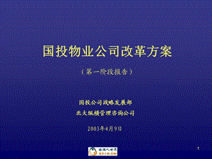 物业公司改革方案(演示稿0409).ppt