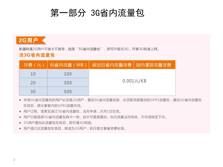 联通3G省内国内流量包.pptx_第3页