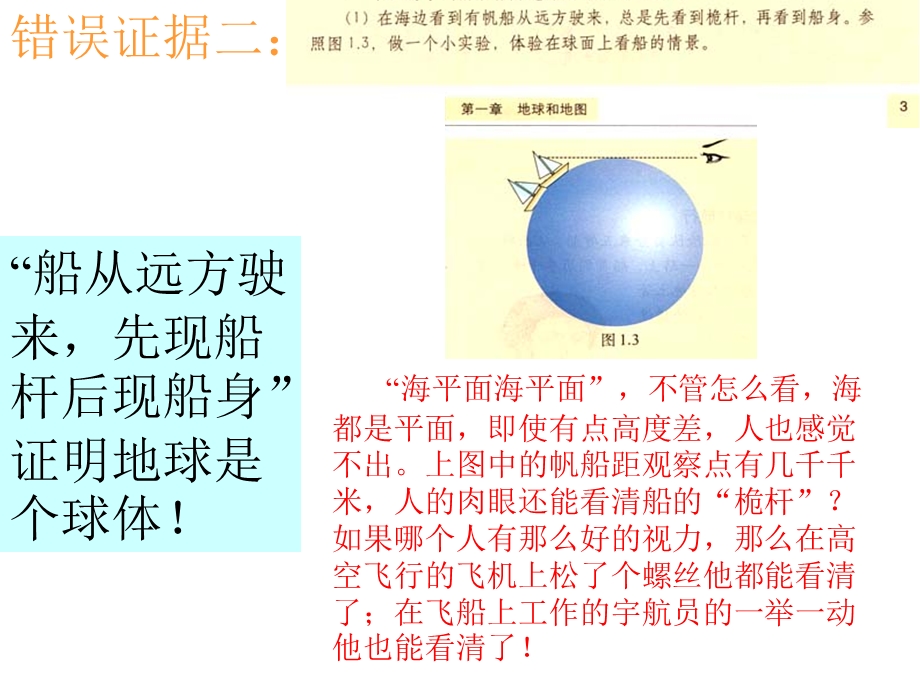 证明地球是球体的几个错误证据.ppt_第3页