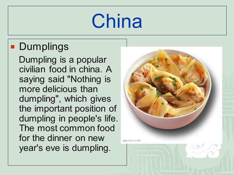 英语介绍各国美食.ppt_第3页