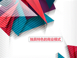 独具特色的商业模式.ppt