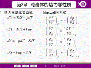 热力学性质间的关系.ppt