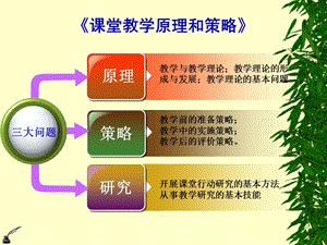 课堂教学原理和策略.ppt