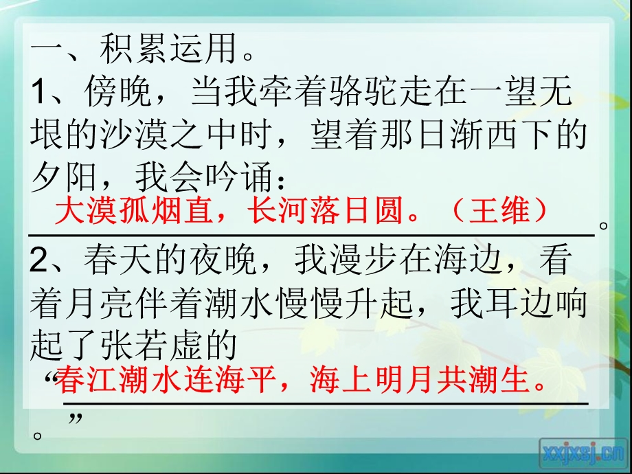 积累与运用(四下).ppt_第1页