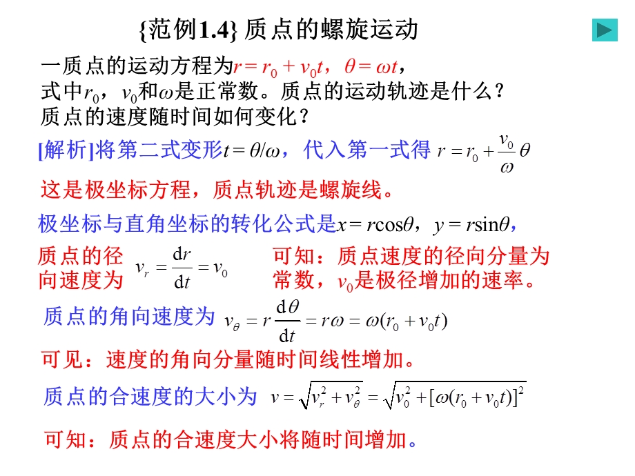 运动学之质点的螺旋运动(动画).ppt_第1页