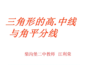 角形的高.中线.角平分线课件.ppt