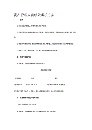 资产管理人员绩效考核方案全.docx