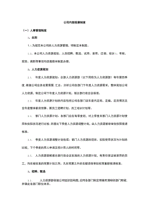 公司内部规章制度.docx