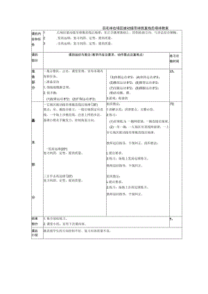 羽毛球右场区被动接吊球挑直线后场球教案.docx