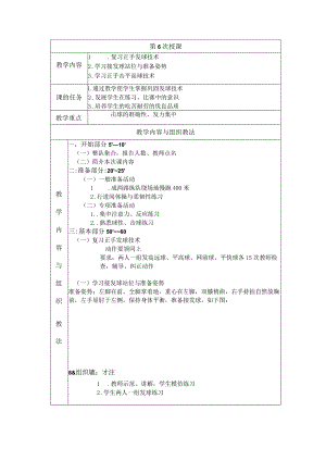 大学羽毛球教学学习接发球站位与准备姿势教案.docx