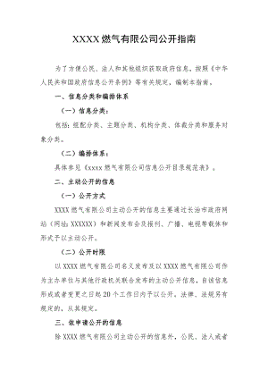 燃气有限公司公开指南.docx