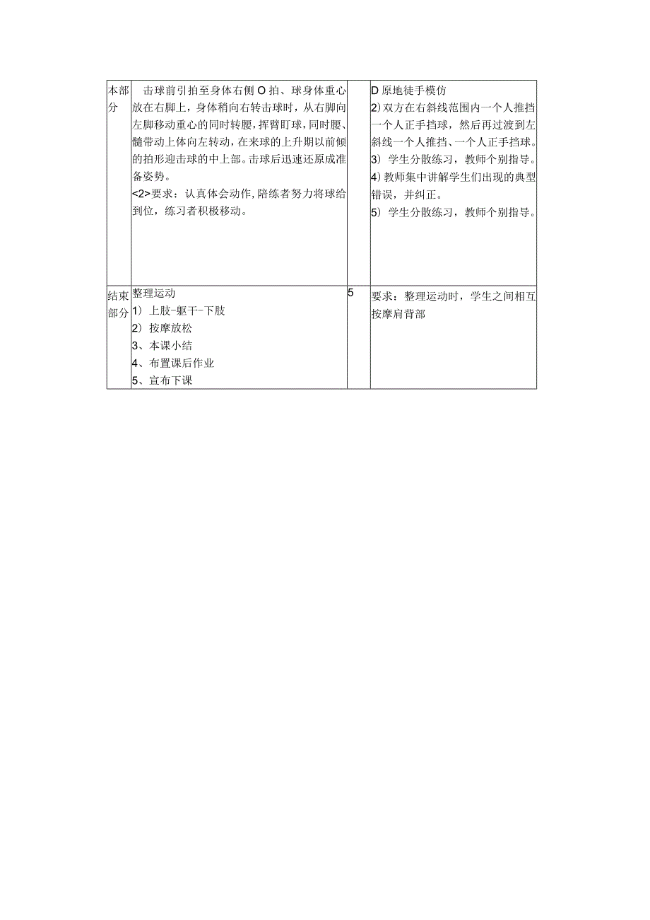 小学体育兵乒球第七周正手攻球技术教案.docx_第2页