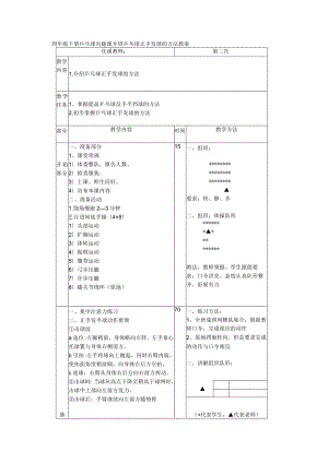 四年级下册乒乓球兴趣课介绍乒乓球正手发球的方法教案.docx