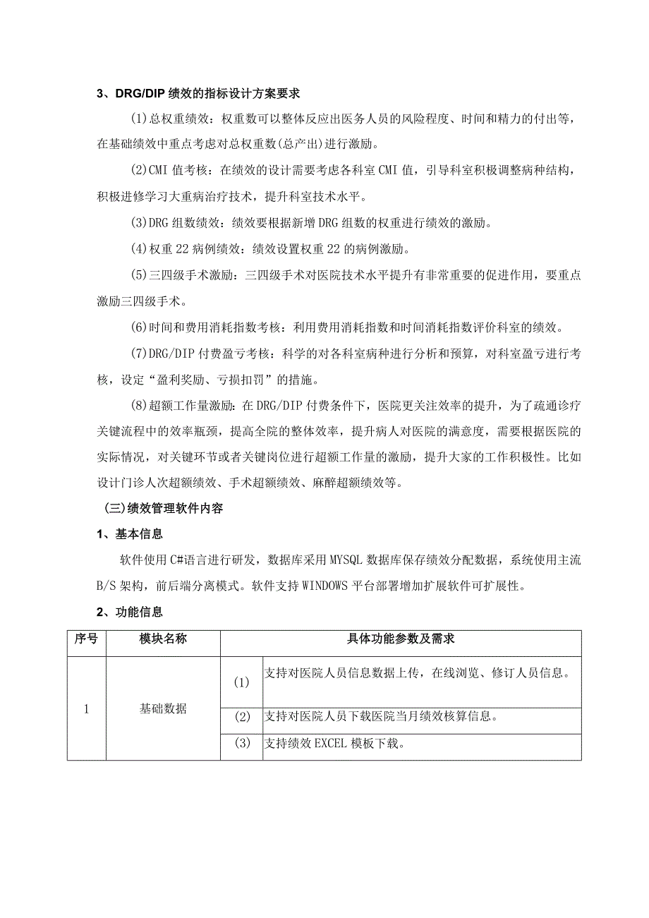 XX市XX区XX医院绩效核算管理系统项目建设采购需求.docx_第3页