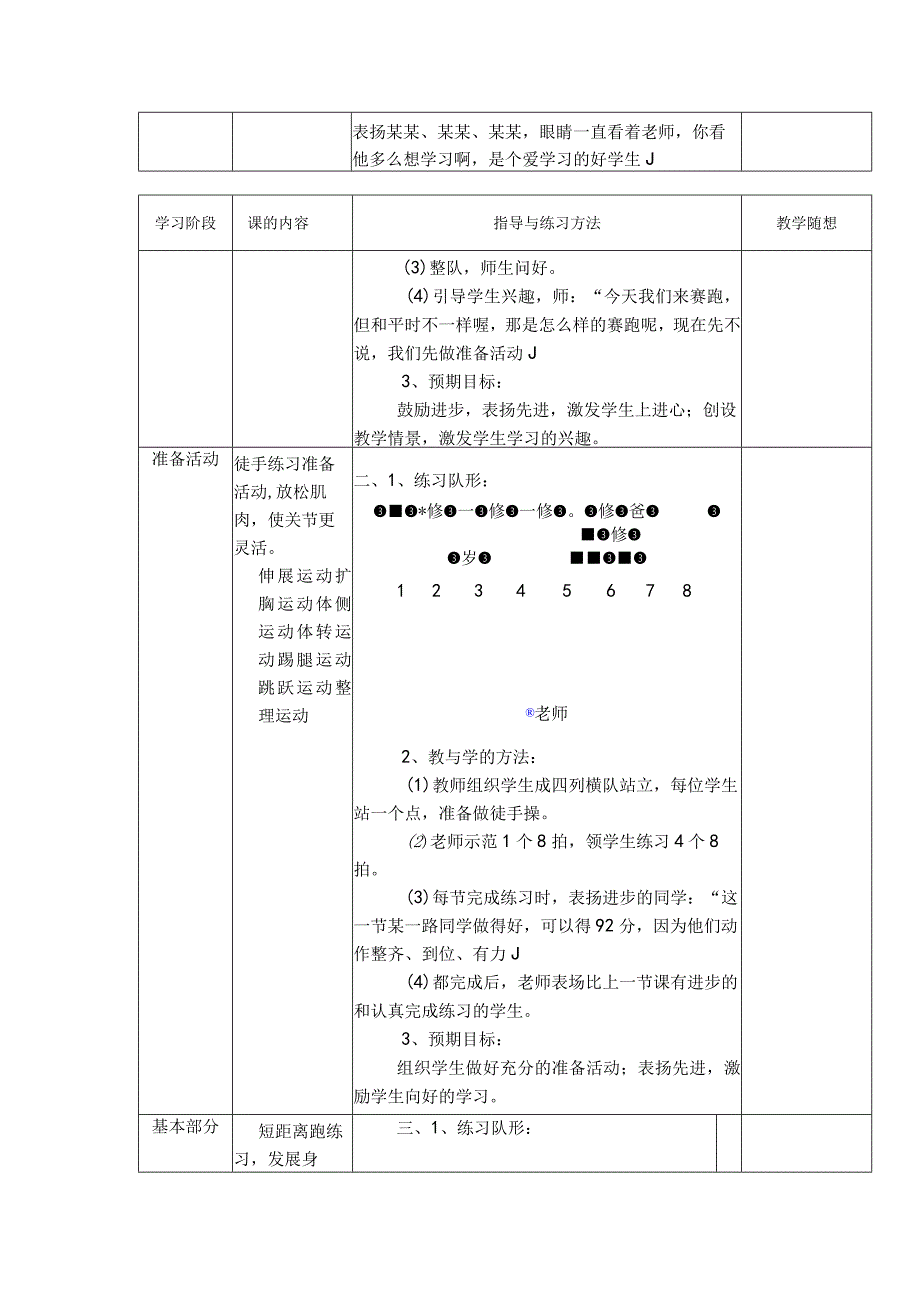 小学六年级体育与健康第一学期学会直线跑进的技术避免窜道带来的危险教学.docx_第2页