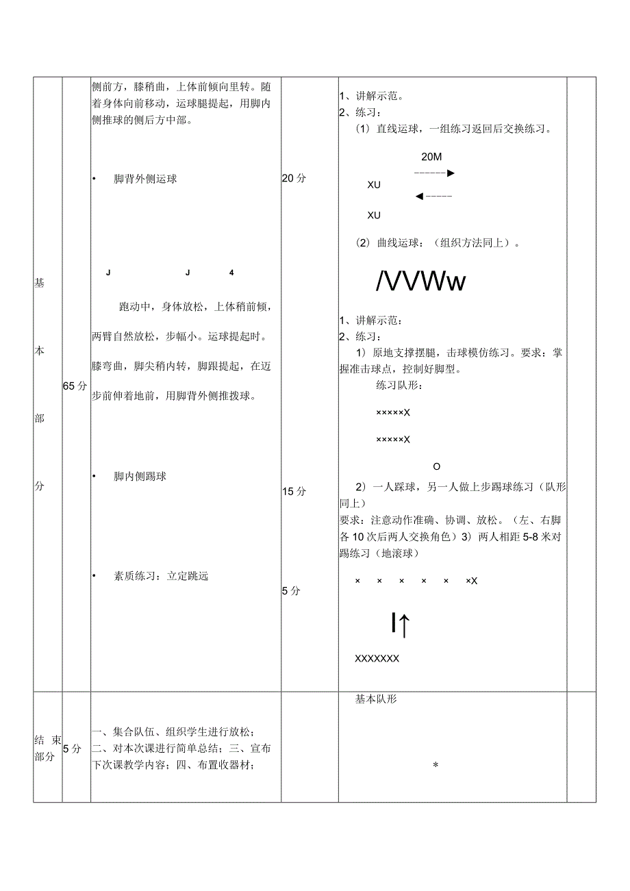 大学足球专业体育课脚背正面颠球技术教案.docx_第3页