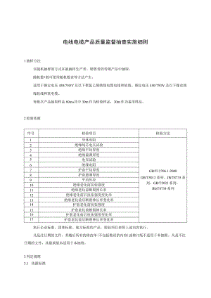 电线电缆产品质量监督抽查实施细则.docx